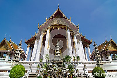 Wat Suthat Thep Wararam Stock Photo